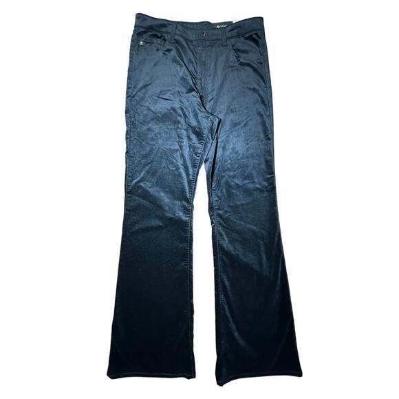 AG JEANS ALEXXIS BOOT WOMEN’S‎ 31 BLACK VELVET HIGH RISE BOOTCUT NWT - Picture 1 of 9